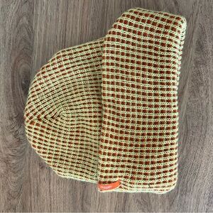 Striped Knit Beanie Hat